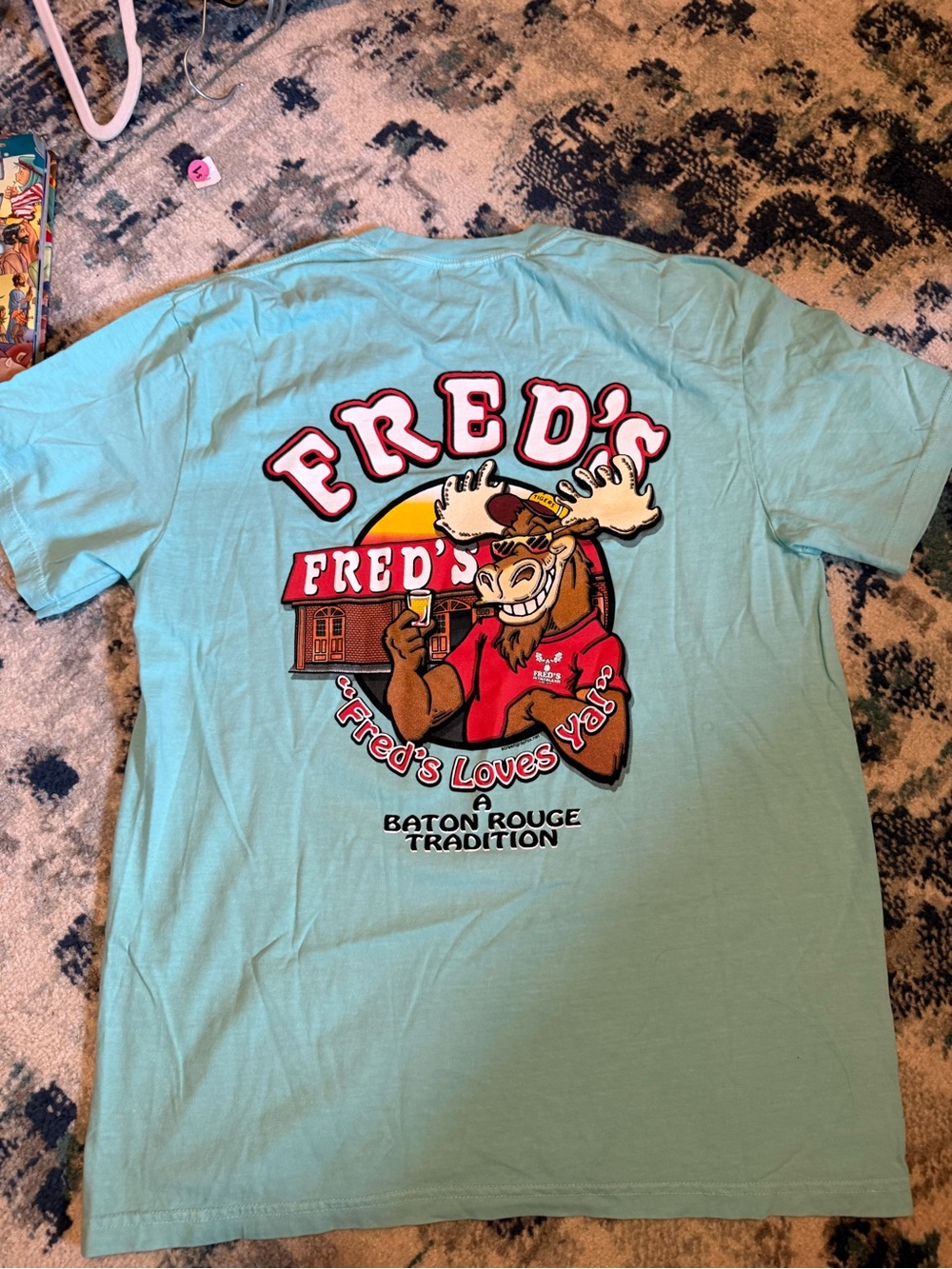 Comfort Colors Light Blue -Fred's in Tigerland- Graphic Tee- Baton Rouge, LSU